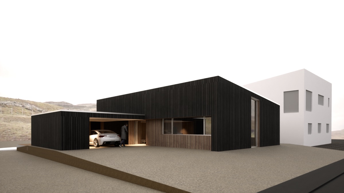 Minimalistisk et-planshus til alle livsfaser